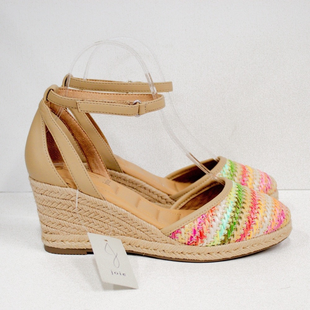 Joie Sloan Espadrille Wedge Sandals, Striped Zig Zag, Women's Size 7 M -NWT - Picture 5 of 12